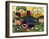 Sunrise Red Quilt Barn Cheryl Bartley-Cheryl Bartley-Framed Giclee Print