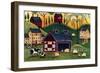 Sunrise Red Quilt Barn-Cheryl Bartley-Framed Premium Giclee Print