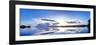 Sunrise reflected on water, Mangawhai, Northland, New Zealand-Panoramic Images-Framed Photographic Print