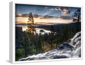 Sunrise Reflecting Off the Waters of Emerald Bay and Eagle Falls, South Lake Tahoe, Ca-Brad Beck-Framed Photographic Print