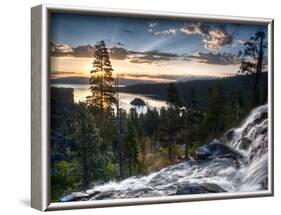 Sunrise Reflecting Off the Waters of Emerald Bay and Eagle Falls, South Lake Tahoe, Ca-Brad Beck-Framed Photographic Print