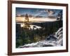 Sunrise Reflecting Off the Waters of Emerald Bay and Eagle Falls, South Lake Tahoe, Ca-Brad Beck-Framed Photographic Print