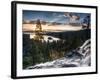 Sunrise Reflecting Off the Waters of Emerald Bay and Eagle Falls, South Lake Tahoe, Ca-Brad Beck-Framed Photographic Print