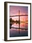 Sunrise Reflection at St. John's Bridge, Portland, Oregon PDX-Vincent James-Framed Photographic Print