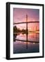 Sunrise Reflection at St. John's Bridge, Portland, Oregon PDX-Vincent James-Framed Photographic Print