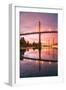 Sunrise Reflection at St. John's Bridge, Portland, Oregon PDX-Vincent James-Framed Photographic Print