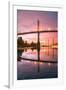 Sunrise Reflection at St. John's Bridge, Portland, Oregon PDX-Vincent James-Framed Photographic Print