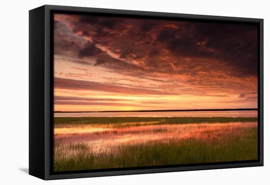 Sunrise Reflection-Michael Blanchette Photography-Framed Stretched Canvas