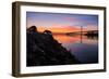 Sunrise Reflections, East Span of the Bay Bridge, San Francisco, California-Vincent James-Framed Photographic Print