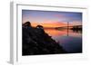 Sunrise Reflections, East Span of the Bay Bridge, San Francisco, California-Vincent James-Framed Photographic Print