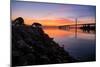 Sunrise Reflections, East Span of the Bay Bridge, San Francisco, California-Vincent James-Mounted Photographic Print