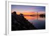 Sunrise Reflections, East Span of the Bay Bridge, San Francisco, California-Vincent James-Framed Photographic Print