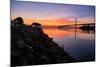 Sunrise Reflections, East Span of the Bay Bridge, San Francisco, California-Vincent James-Mounted Photographic Print