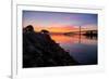 Sunrise Reflections, East Span of the Bay Bridge, San Francisco, California-Vincent James-Framed Photographic Print