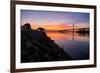 Sunrise Reflections, East Span of the Bay Bridge, San Francisco, California-Vincent James-Framed Photographic Print