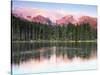 Sunrise Reflections on Sprague Lake, Rocky Mountain National Park, Colorado, USA-Michel Hersen-Stretched Canvas