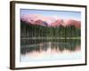 Sunrise Reflections on Sprague Lake, Rocky Mountain National Park, Colorado, USA-Michel Hersen-Framed Photographic Print
