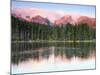 Sunrise Reflections on Sprague Lake, Rocky Mountain National Park, Colorado, USA-Michel Hersen-Mounted Photographic Print
