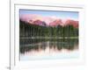 Sunrise Reflections on Sprague Lake, Rocky Mountain National Park, Colorado, USA-Michel Hersen-Framed Photographic Print