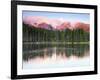 Sunrise Reflections on Sprague Lake, Rocky Mountain National Park, Colorado, USA-Michel Hersen-Framed Photographic Print