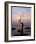 Sunrise Ritual at the River Ganges, Varanasi (Benares), Uttar Pradesh, India, Asia-Jochen Schlenker-Framed Premium Photographic Print