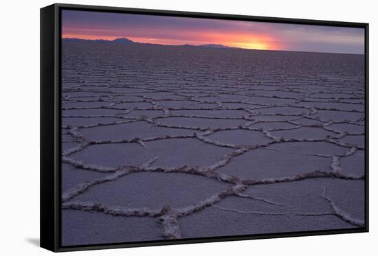 Sunrise, Salar de Uyuni, Uyuni, Bolivia-Anthony Asael-Framed Stretched Canvas