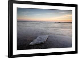 Sunrise, Saltwick Bay, Yorkshire, England, United Kingdom, Europe-Bill Ward-Framed Photographic Print