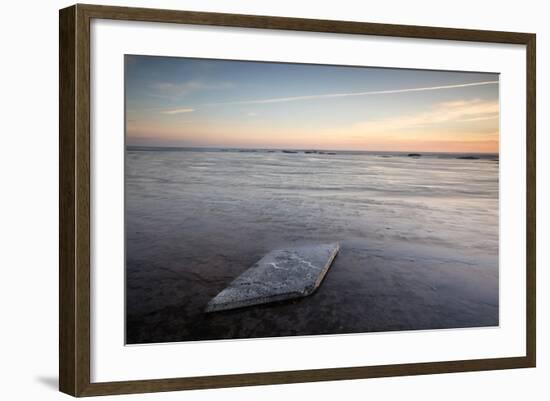 Sunrise, Saltwick Bay, Yorkshire, England, United Kingdom, Europe-Bill Ward-Framed Photographic Print