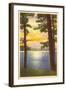 Sunrise, Schroon Lake, New York-null-Framed Art Print