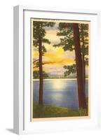 Sunrise, Schroon Lake, New York-null-Framed Art Print