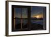 Sunrise Seeing Through Window, Reinefjorden, Moskenes, Lofoten, Norway-Dieter Meyrl-Framed Photographic Print