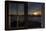Sunrise Seeing Through Window, Reinefjorden, Moskenes, Lofoten, Norway-Dieter Meyrl-Stretched Canvas