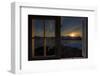 Sunrise Seeing Through Window, Reinefjorden, Moskenes, Lofoten, Norway-Dieter Meyrl-Framed Photographic Print