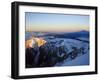 Sunrise, Shadow of Mont Blanc, Mont Blanc Range, Chamonix, French Alps, France, Europe-Christian Kober-Framed Photographic Print