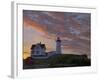 Sunrise Skies over Nubble Aka Cape Neddick Lighthouse in York, Maine, Usa-Chuck Haney-Framed Photographic Print