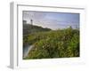 Sunrise Skies over Nubble Aka Cape Neddick Lighthouse in York, Maine, Usa-Chuck Haney-Framed Photographic Print