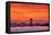 Sunrise Sky Over San Francisco and Golden Gate Bridge-Vincent James-Framed Stretched Canvas