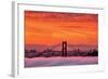 Sunrise Sky Over San Francisco and Golden Gate Bridge-Vincent James-Framed Photographic Print