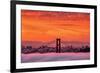 Sunrise Sky Over San Francisco and Golden Gate Bridge-Vincent James-Framed Photographic Print