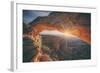 Sunrise Star at Mesa Arch, Canyonlands Utah-Vincent James-Framed Photographic Print