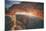 Sunrise Star at Mesa Arch, Canyonlands Utah-Vincent James-Mounted Photographic Print