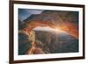 Sunrise Star at Mesa Arch, Canyonlands Utah-Vincent James-Framed Photographic Print