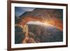 Sunrise Star at Mesa Arch, Canyonlands Utah-Vincent James-Framed Photographic Print