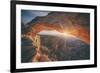 Sunrise Star at Mesa Arch, Canyonlands Utah-Vincent James-Framed Photographic Print