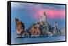 Sunrise Storm Mono Lake, Eastern Sierras, California-Vincent James-Framed Stretched Canvas