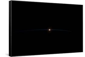 Sunrise sunset over Chine seen from satellite-null-Framed Stretched Canvas