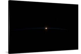 Sunrise sunset over Chine seen from satellite-null-Stretched Canvas