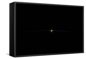 Sunrise sunset over Chine seen from satellite-null-Framed Stretched Canvas