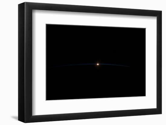 Sunrise sunset over Chine seen from satellite-null-Framed Photographic Print