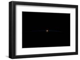 Sunrise sunset over Chine seen from satellite-null-Framed Photographic Print